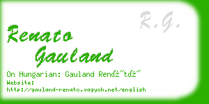 renato gauland business card